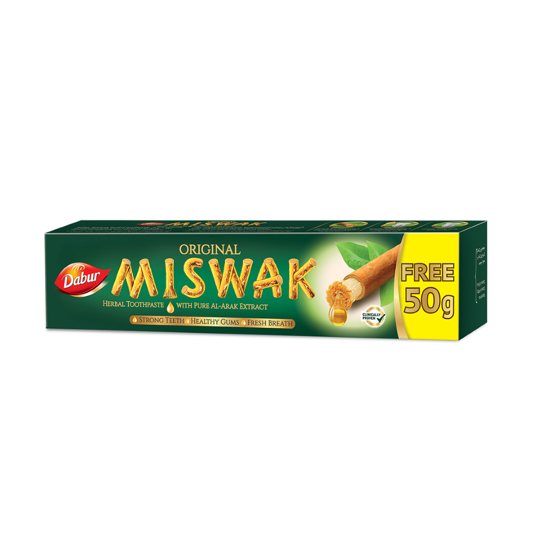 MISWAK GOLD HERBAL TOOTHPASTE 120G+50G